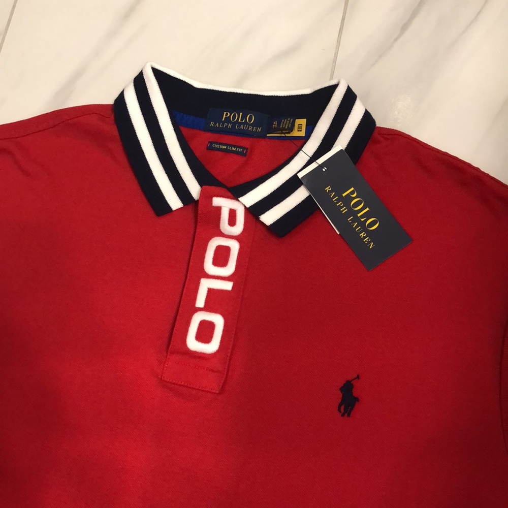NWT Men’s Polo Ralph Lauren Custom Slim Fit Polo - Picture 2 of 5